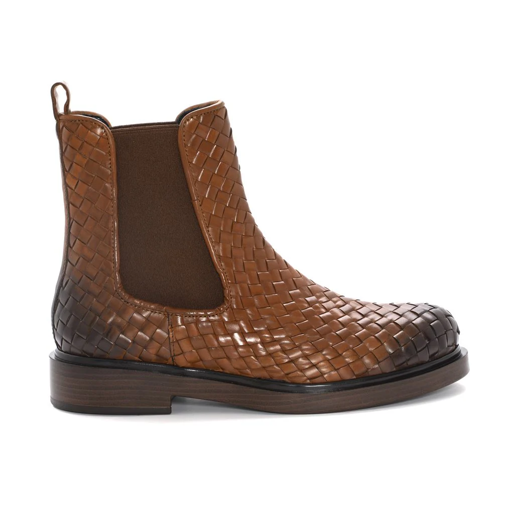 BOTIN PLANO SELINE TRENZADO 8MM NEPAL LEGNO - Imagen 2