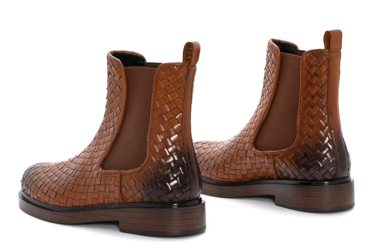 BOTIN PLANO SELINE TRENZADO 8MM NEPAL LEGNO - Imagen 4