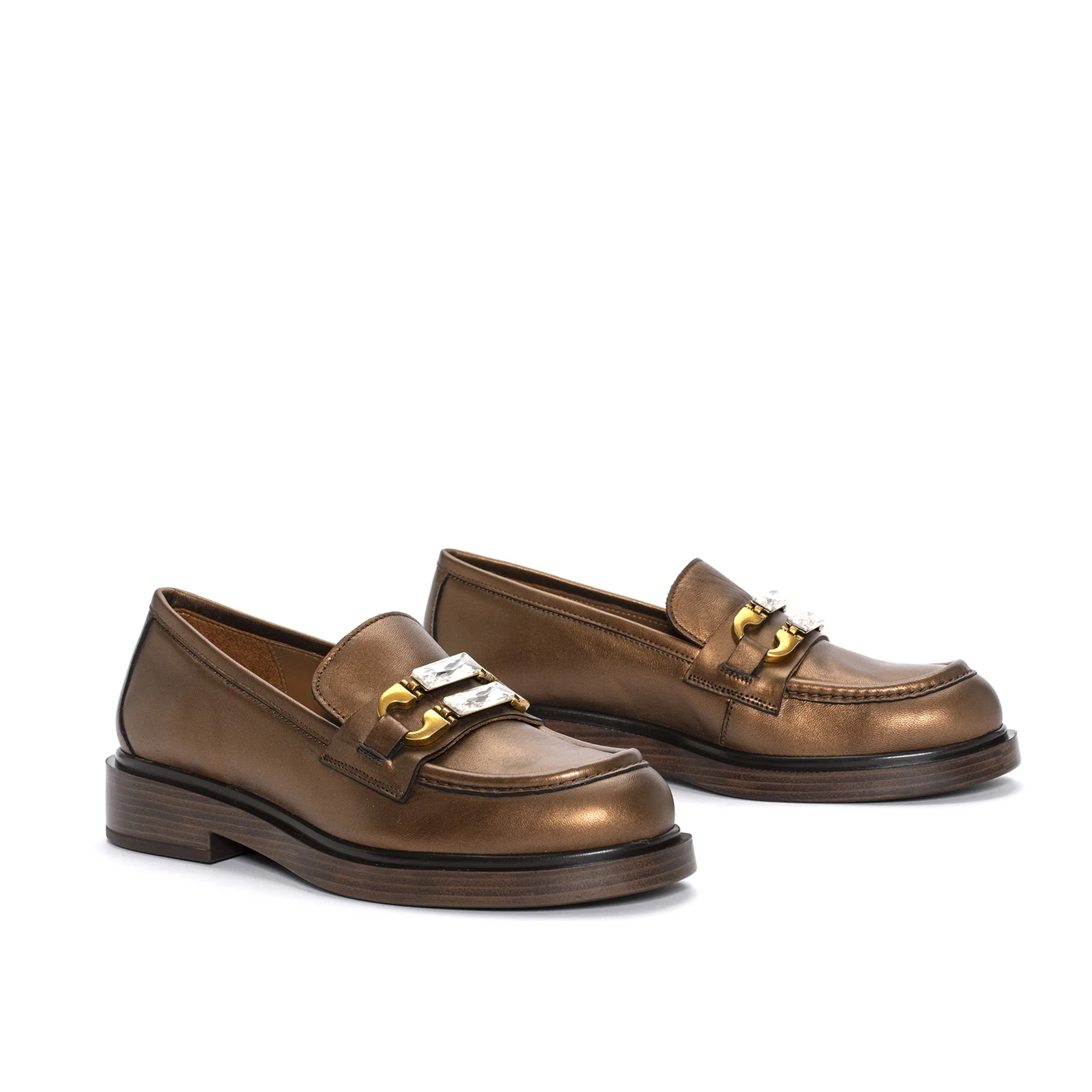 MOCASIN SELINE MORDORE BRONCE - Imagen 3