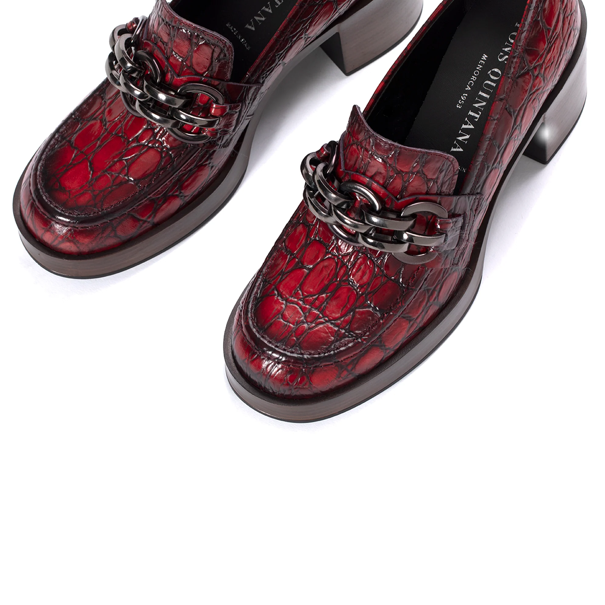 ZAPATO TACON CRISTIN COCONUT CHERRY - Imagen 5