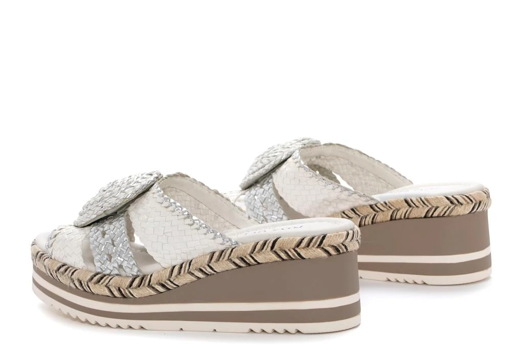 SANDALIA PLATAFORMA PADOVA MILK + SILVER - Imagen 4
