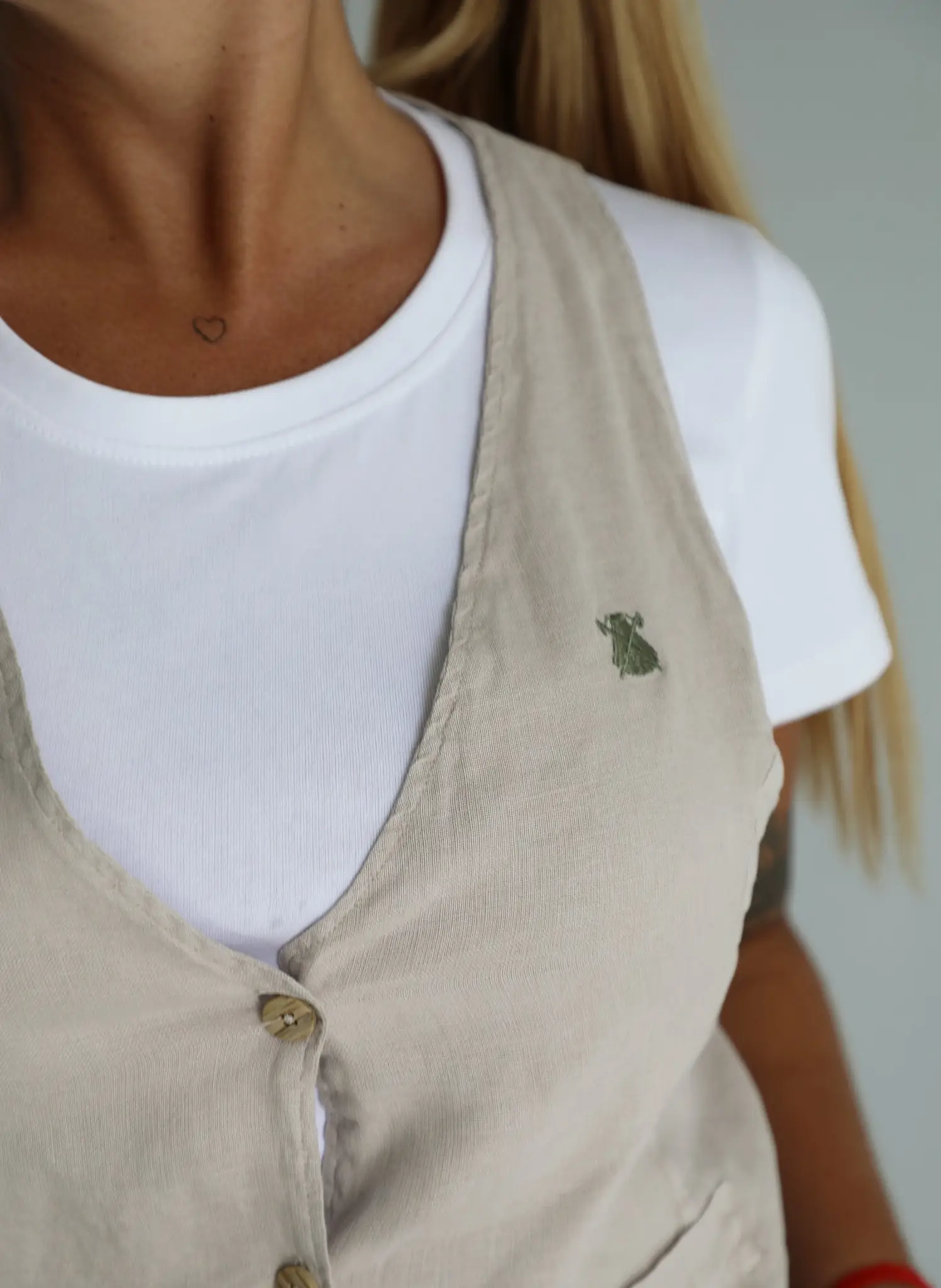 Chaleco Tierra 100% Lino Mujer - Imagen 3