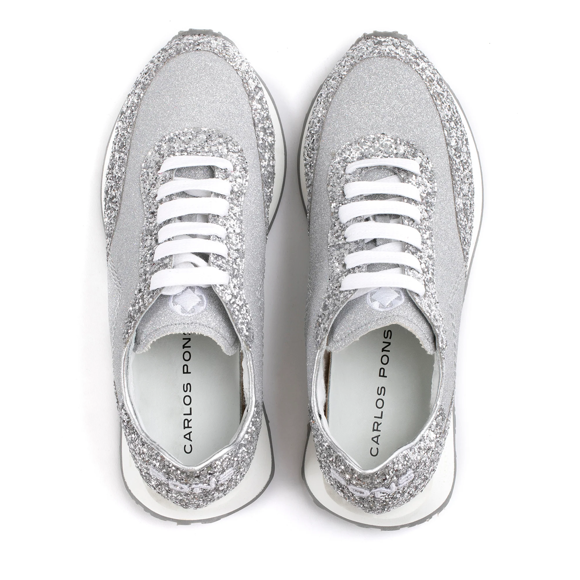 SNEAKER RUNNER GLITER PLATA - Imagen 5