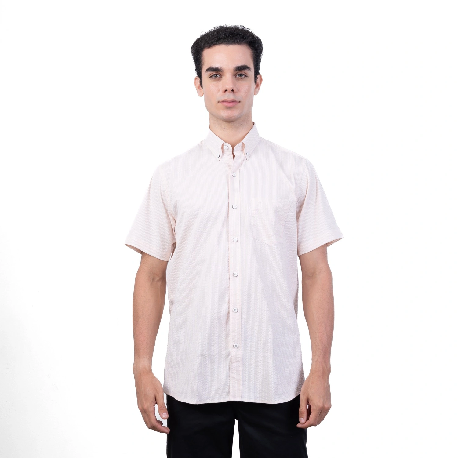 Camisa ML Etiqueta Azul con diseño frances PC-62638CAA - Imagen 3