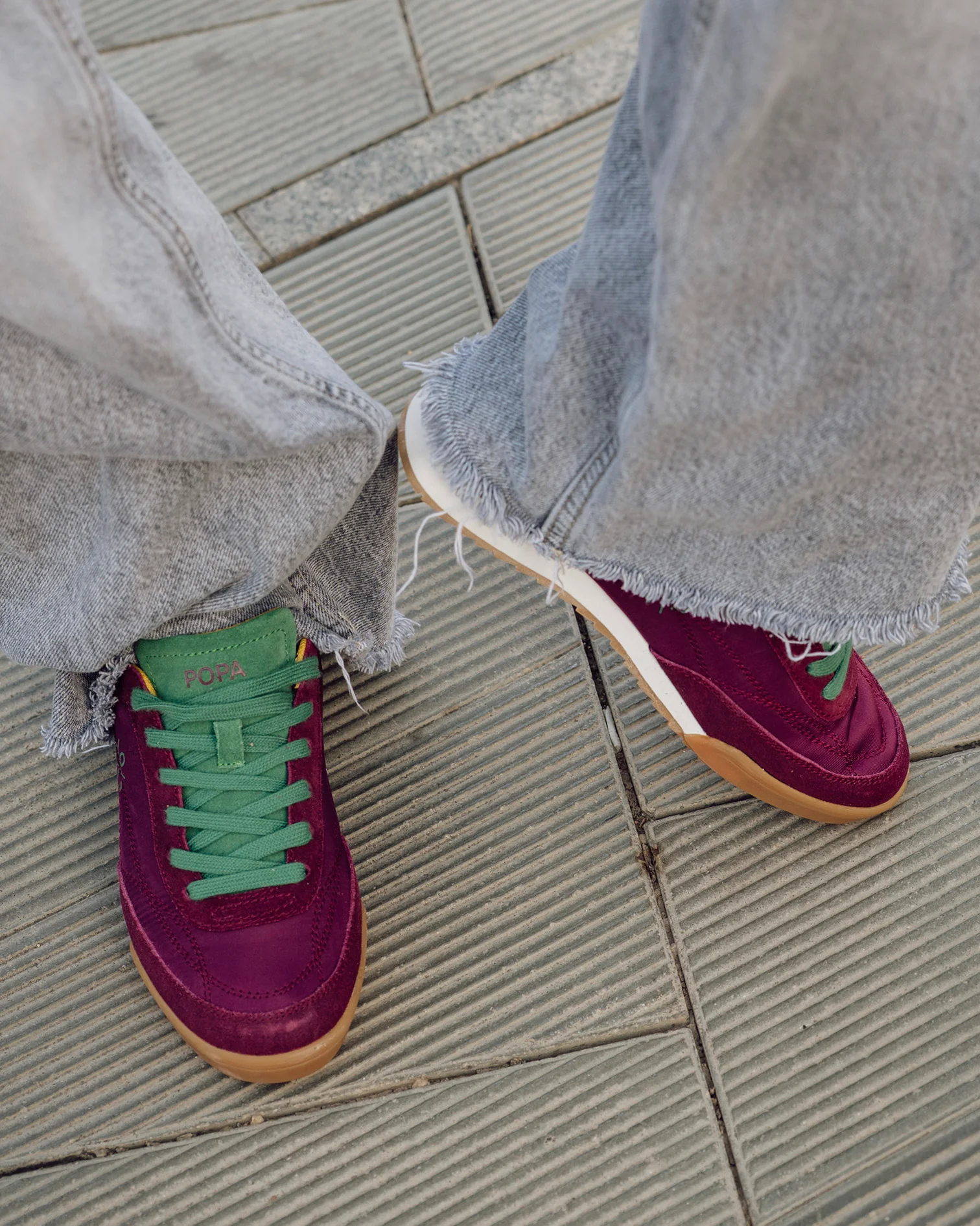 Zapatilla Muse Serraje Burdeos - Imagen 4