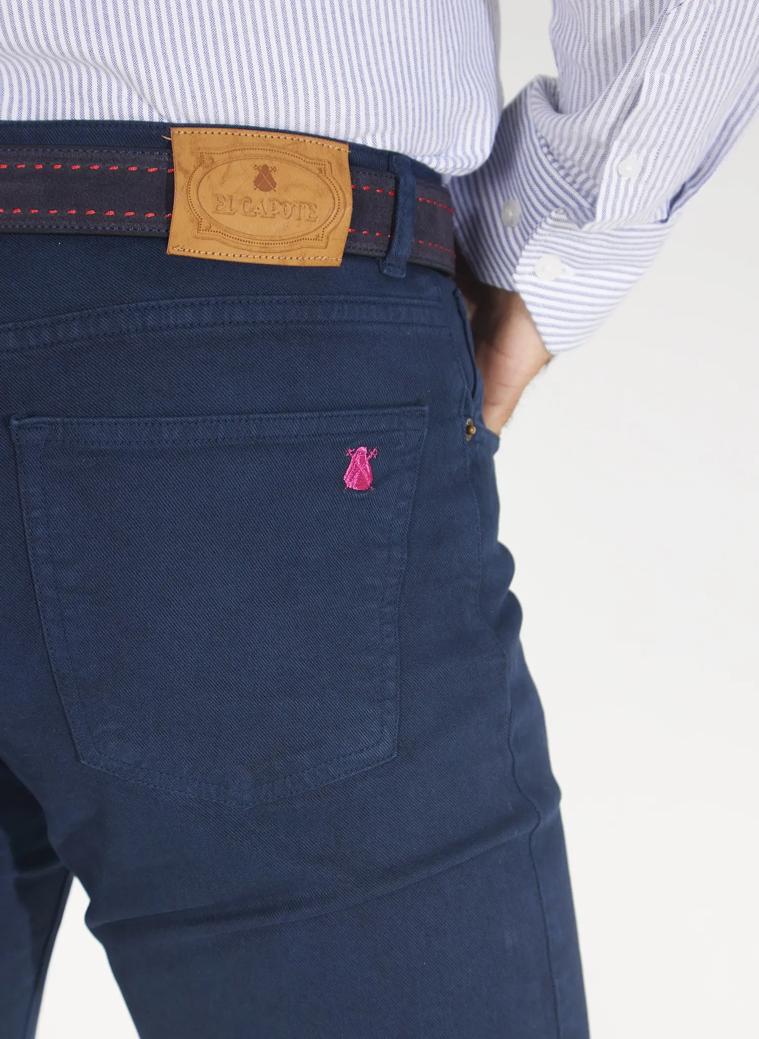 Pantalón 5 Bolsillos Azul Hombre - Imagen 5
